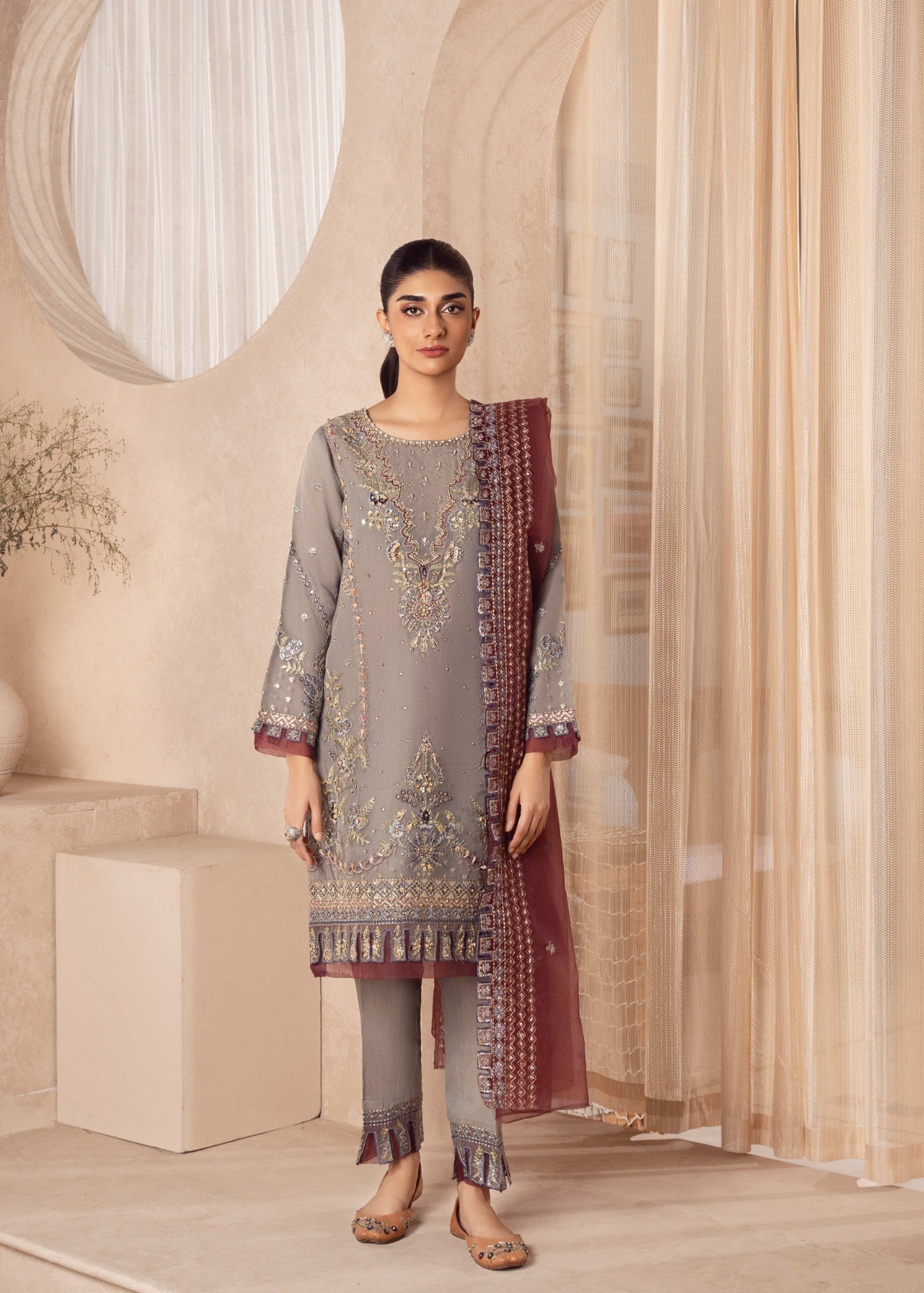Zebaye Zareen US 573 grey(SB) Women 3pcs
