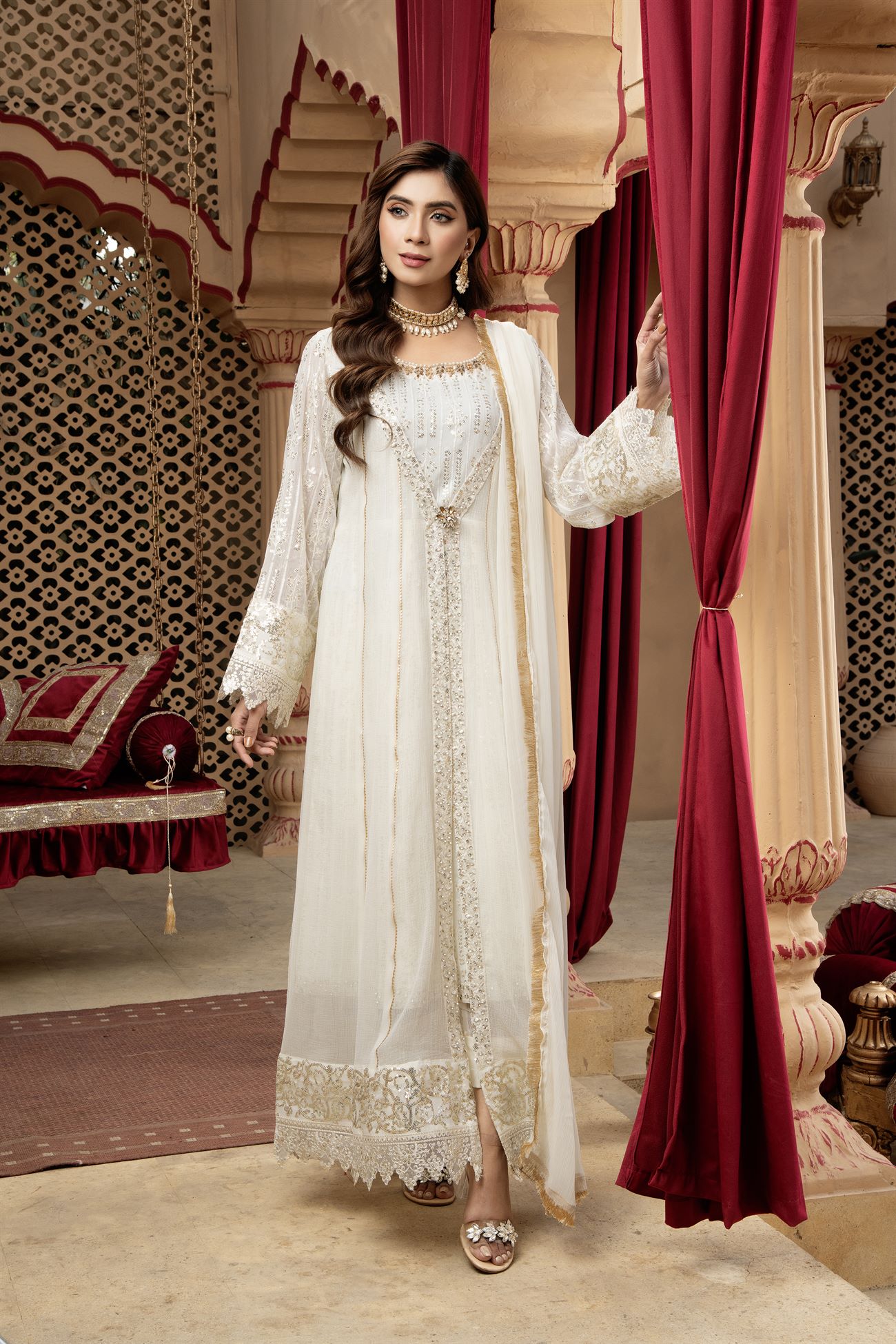 Manahils B 005 OFF WHITE Women 4pcs