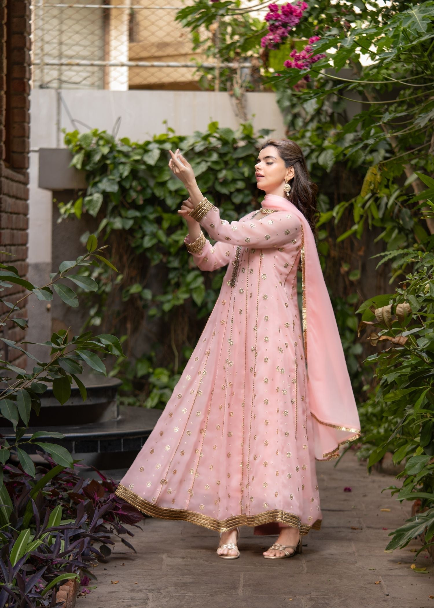 Al-Harir Apparel Mehar Baby Pink Women 3pcs