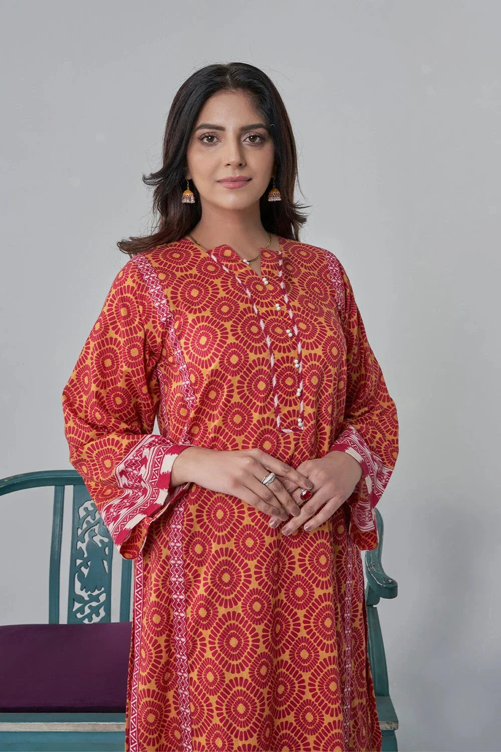 Khas Stitched Printed Lawn Shirt and Trouser RKTW 3032 Women 2pcs