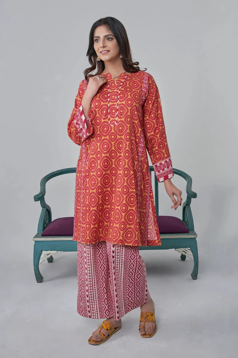 Khas Stitched Printed Lawn Shirt and Trouser RKTW 3032 Women 2pcs