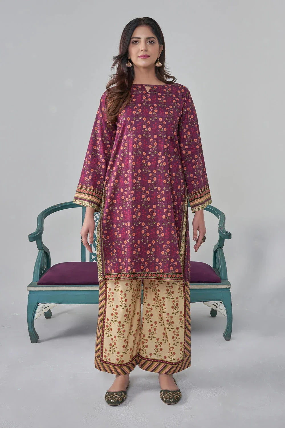 Khas Stitched Printed Lawn Shirt and Trouser RKTW 3033 Women 2pcs