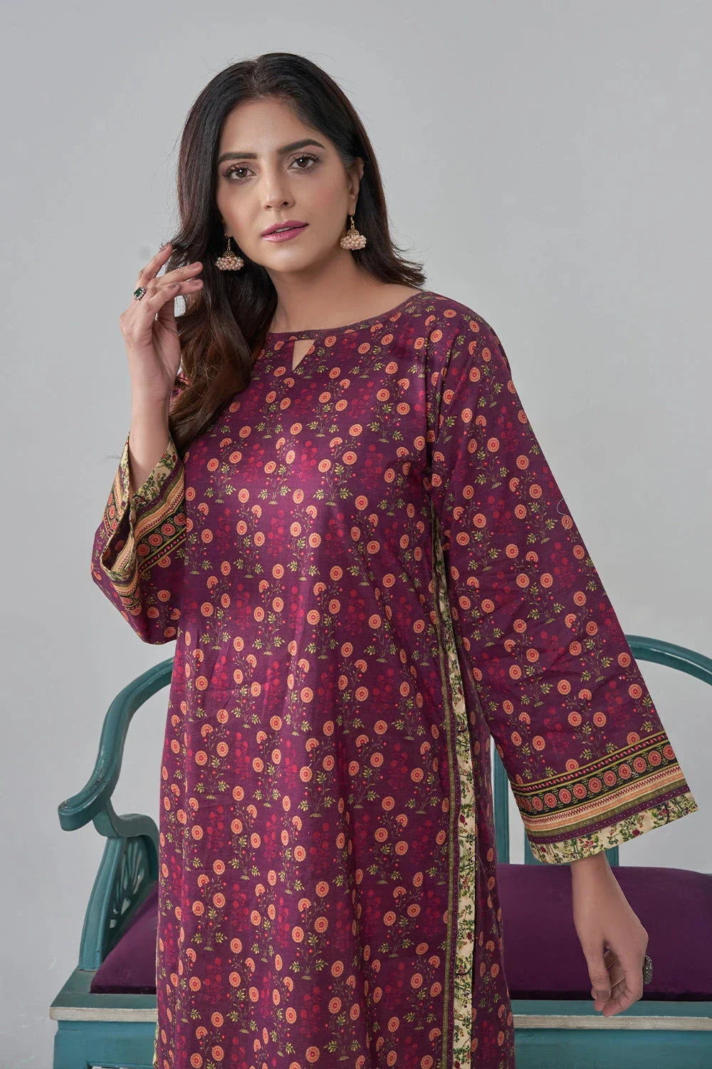 Khas Stitched Printed Lawn Shirt and Trouser RKTW 3033 Women 2pcs