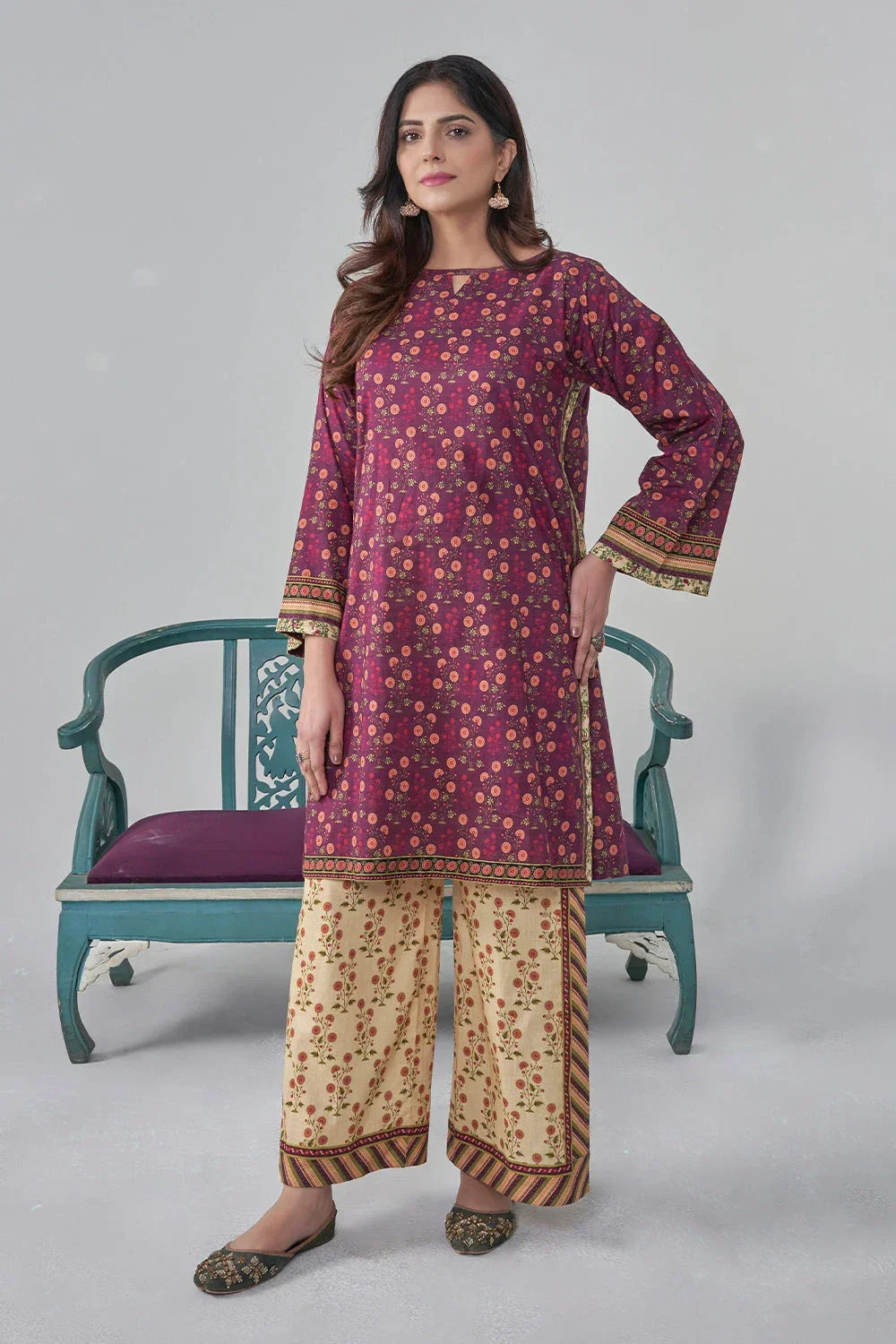 Khas Stitched Printed Lawn Shirt and Trouser RKTW 3033 Women 2pcs