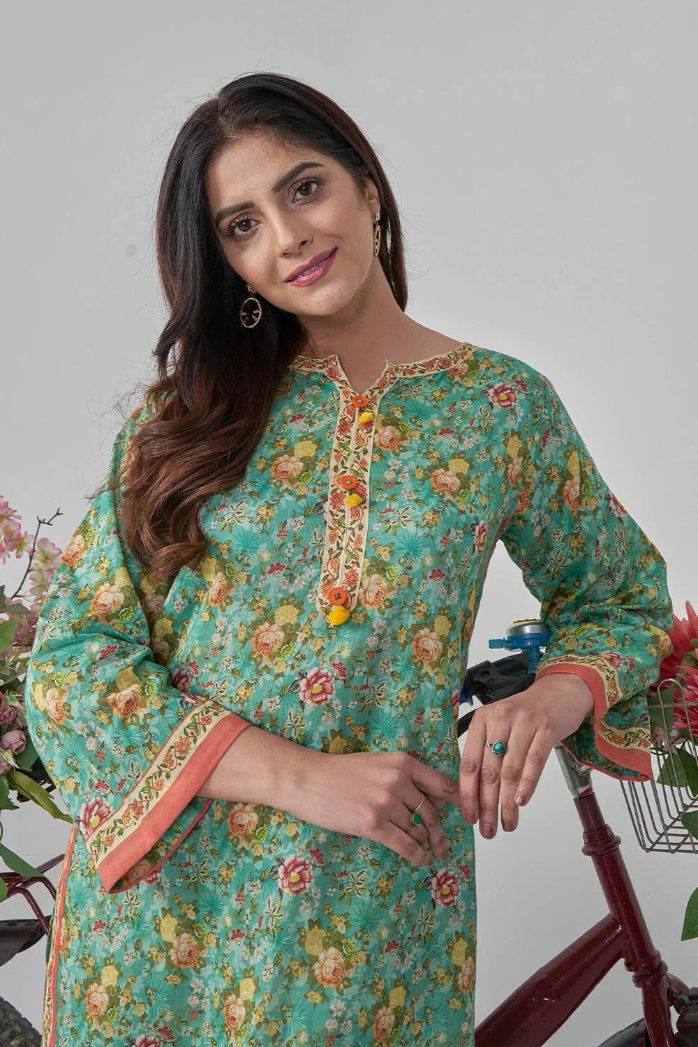 Khas Stitched Printed Lawn Shirt and Trouser RKTW 3048 Women 2pcs