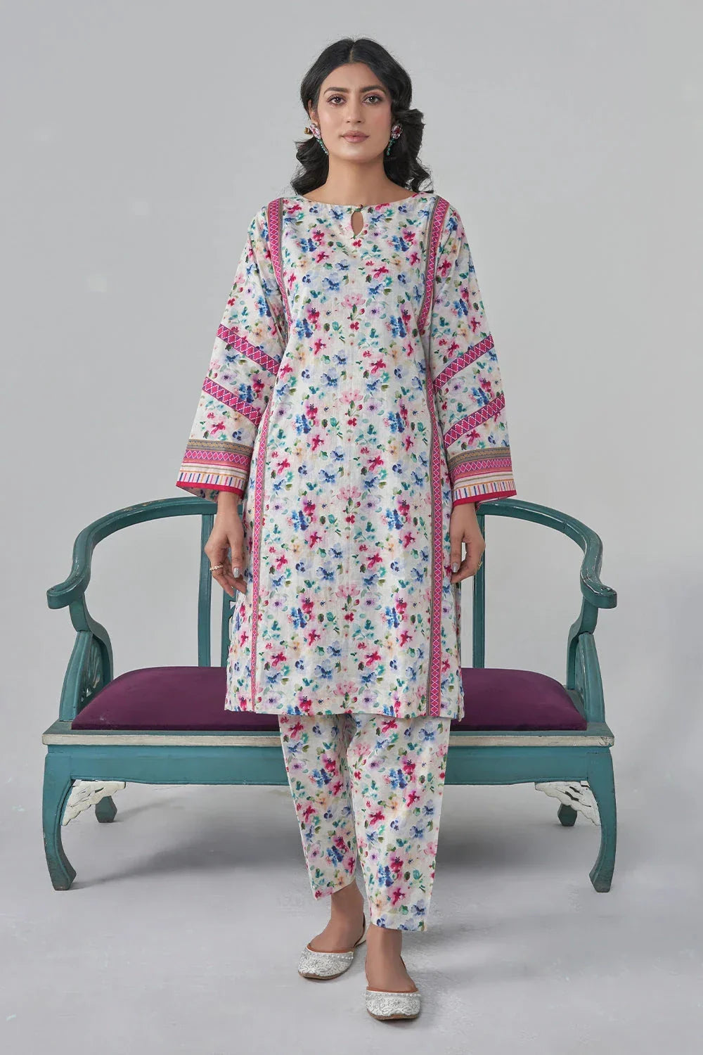 Khas Stitched Printed Lawn Shirt and Trouser RKTW 3049 Women 2pcs