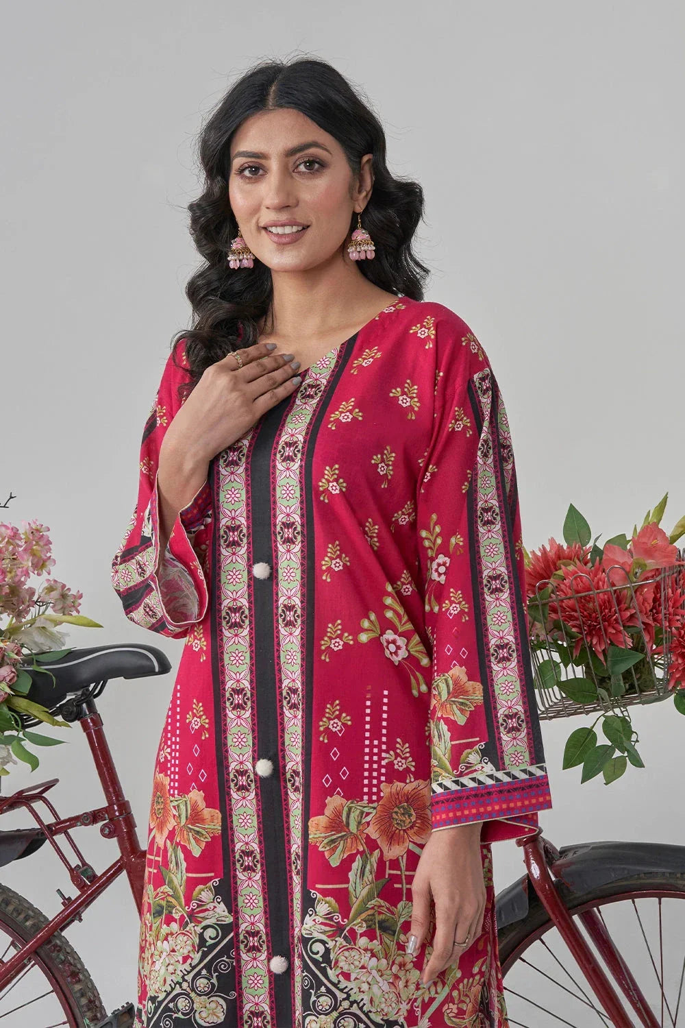 Khas Stitched Printed Lawn Shirt and Trouser RKTW 3051 Women 2pcs