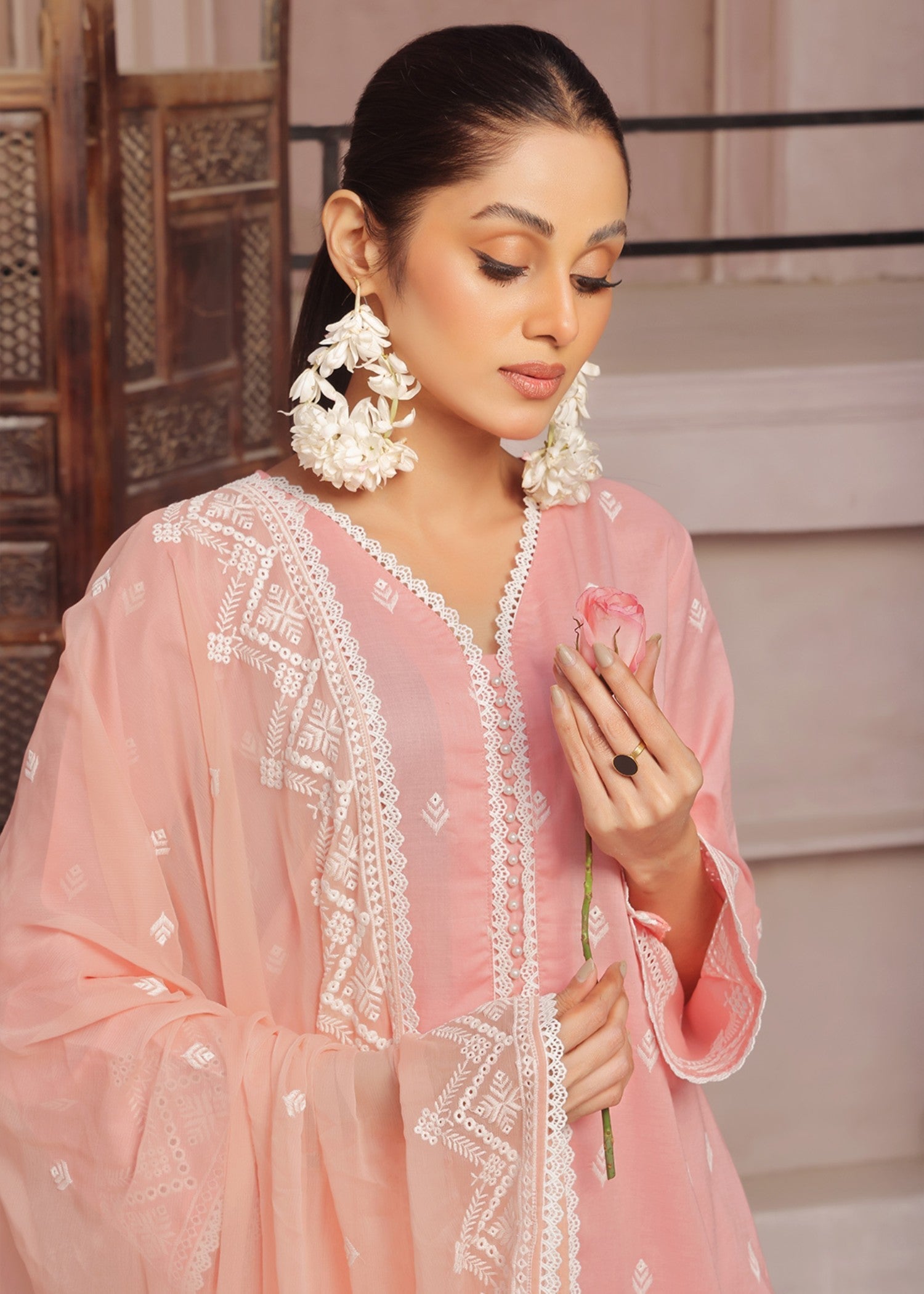Kumash Textiles Rose Pink Women Stitched Women 3pcs