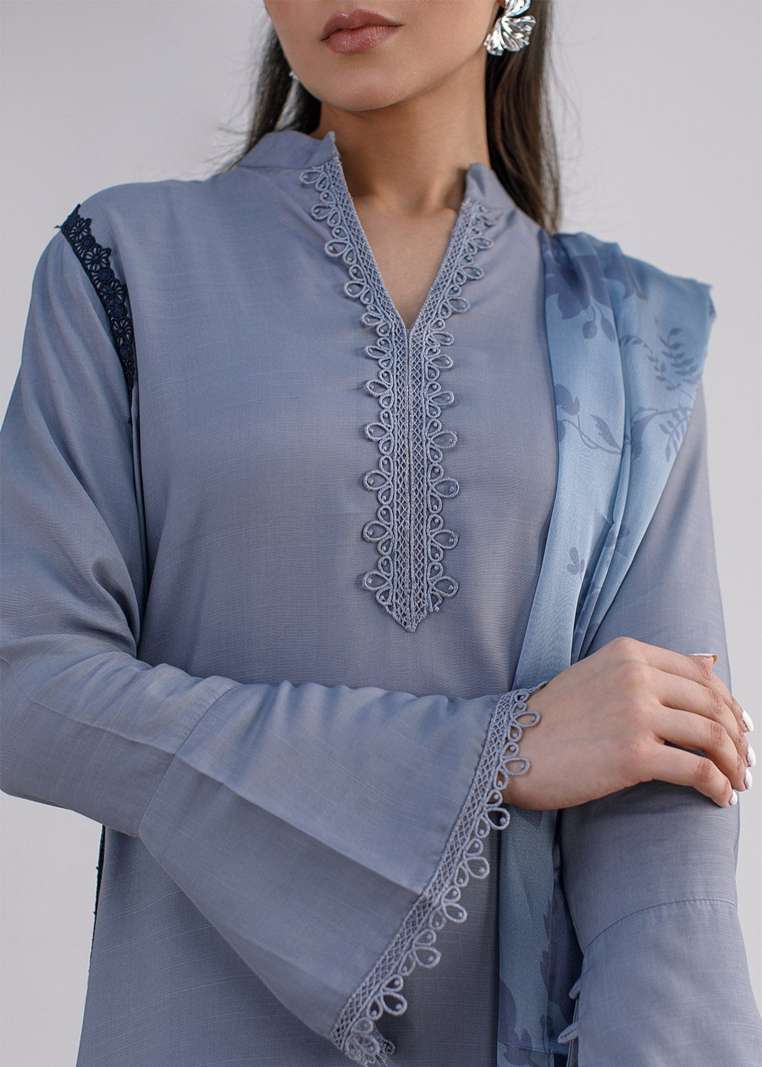 Peach Republic Raw Silk Dress 06 Women 3pcs