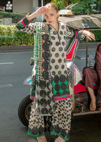 By-East Lawn Suit Printed (WHT 2) Women 3pcs