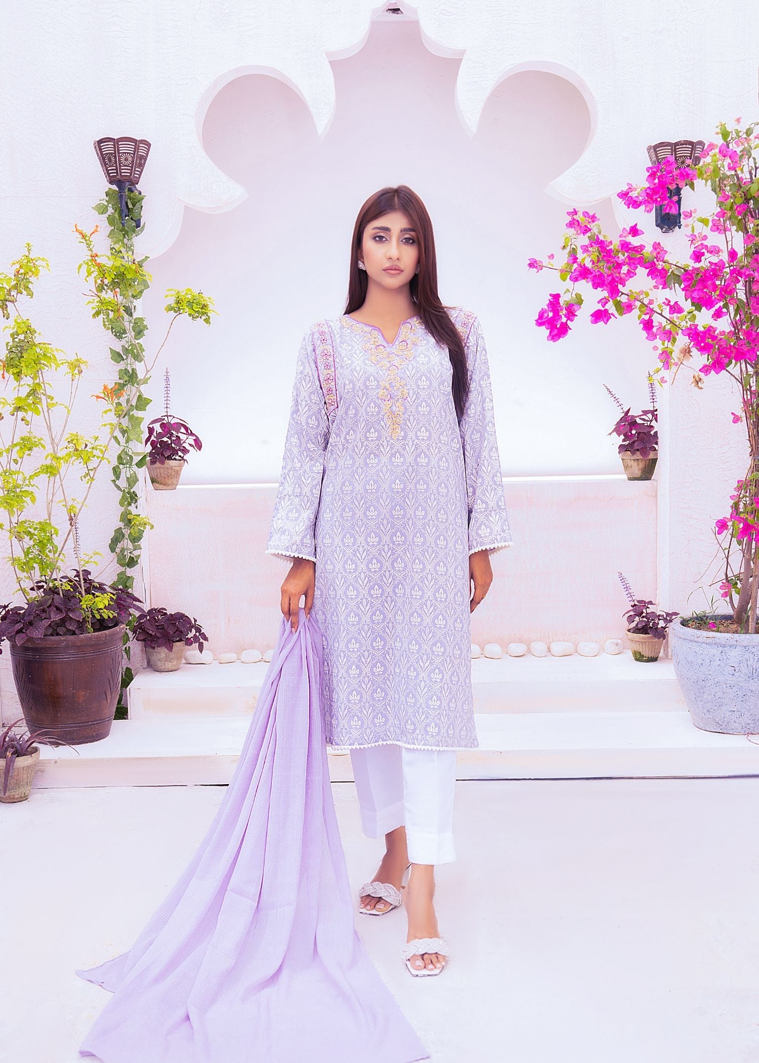 Alsiyab Ronaq Lilac Women 2pcs