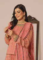 Ayesha Closet Shadmani Nifty Peach Women 3pcs