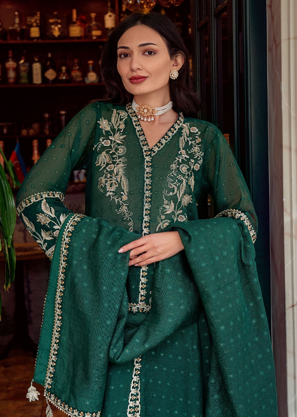 Muntaha By Shanzay Emerald Green Zaina Women 3pcs