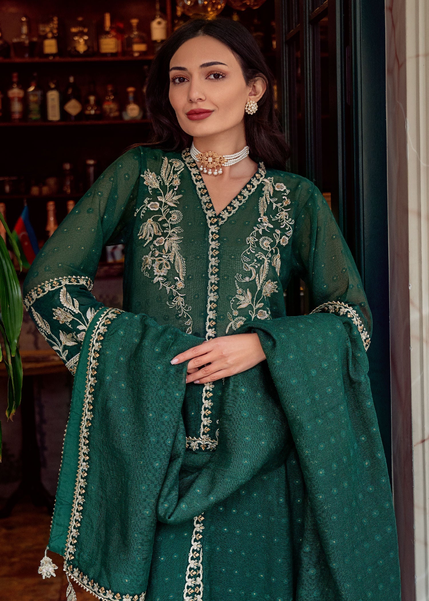 Muntaha By Shanzay Emerald Green Zaina Women 3pcs
