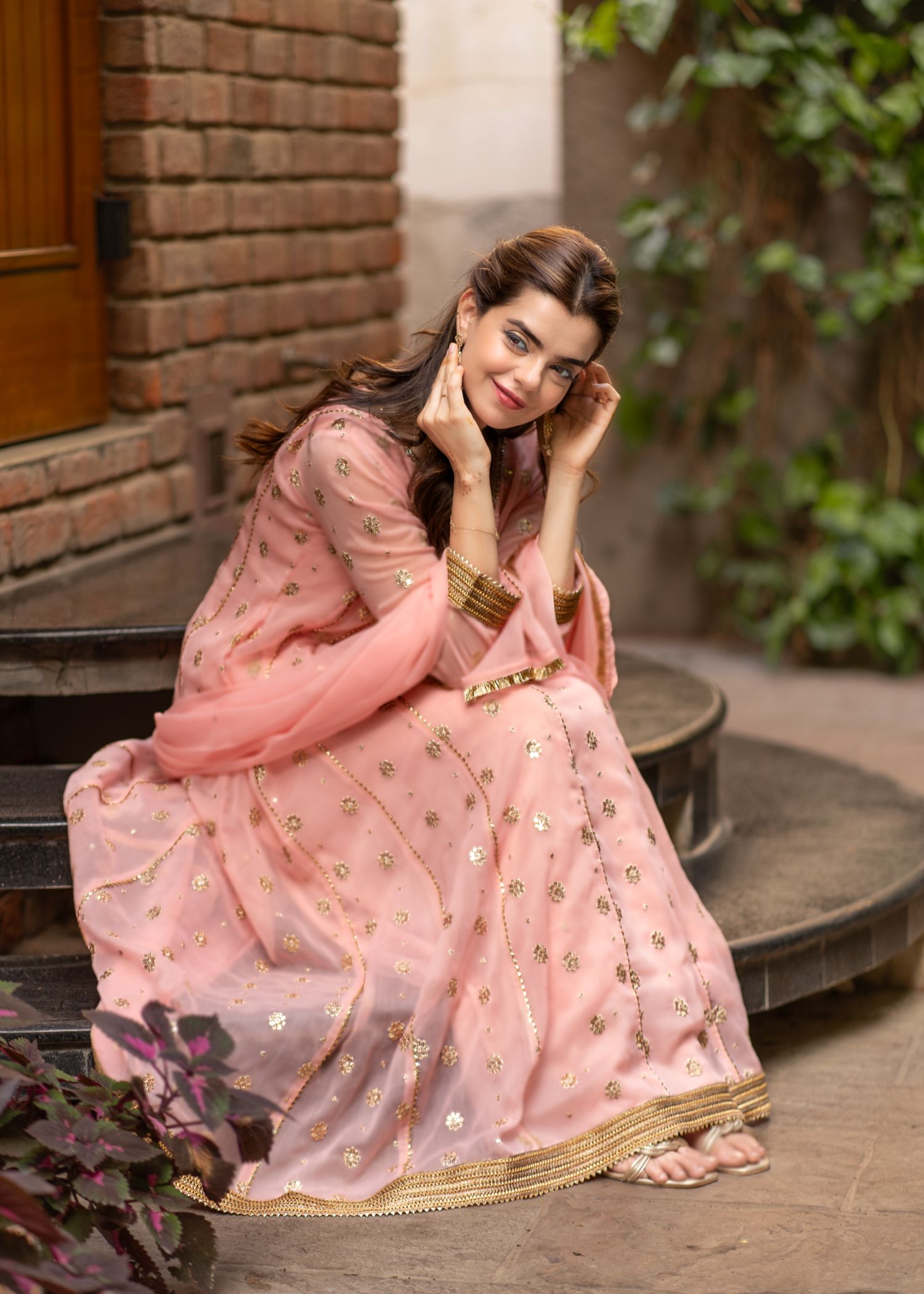 Al-Harir Apparel Mehar Baby Pink Women 3pcs