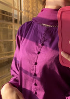 Ayesha B purple dobby cambric Women 3pcs