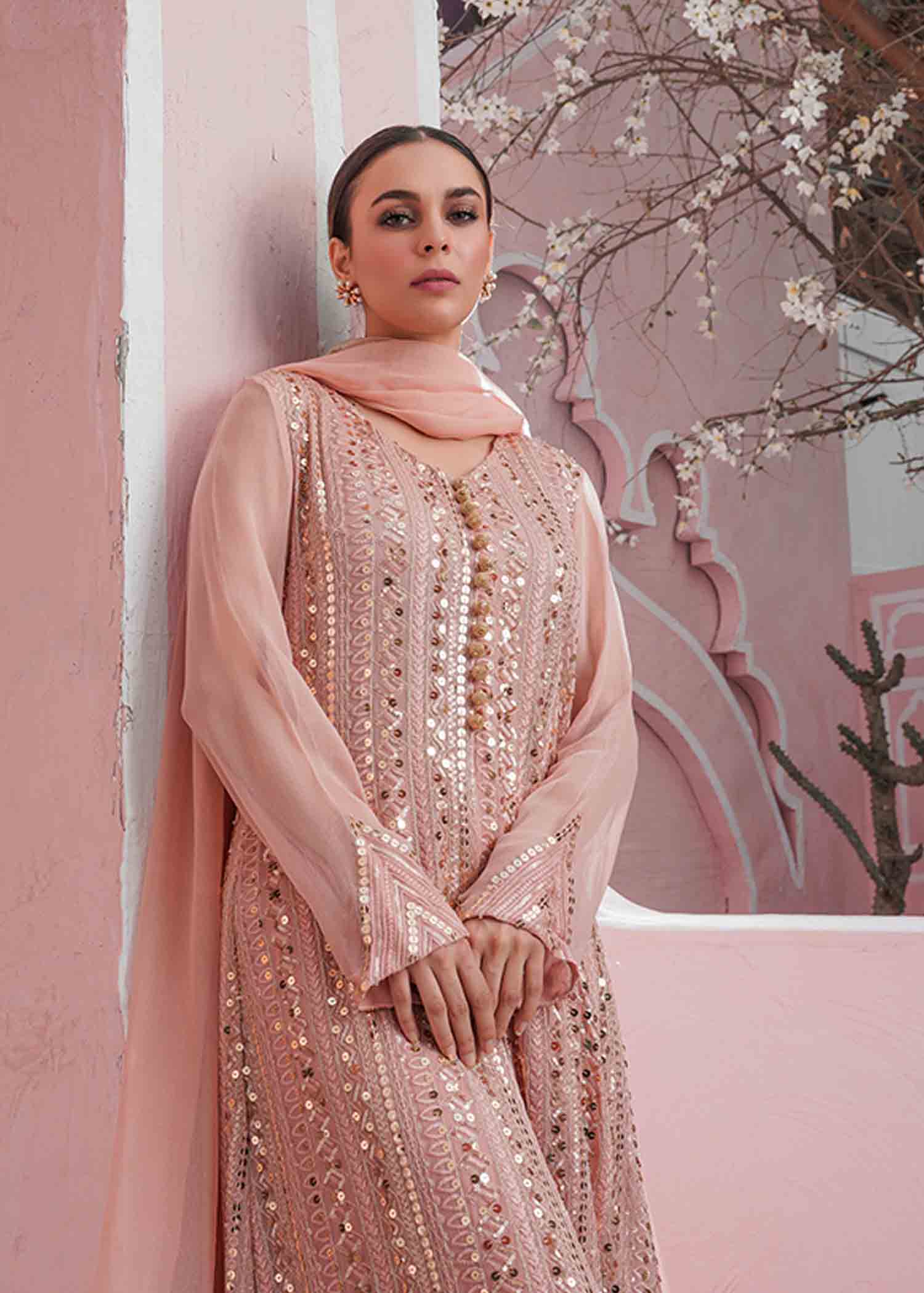 Rang-e-Haya Ufaq / Light Peach Women 4pcs