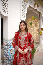 Rangoon Clothing Safeen Maroon Women 3pcs