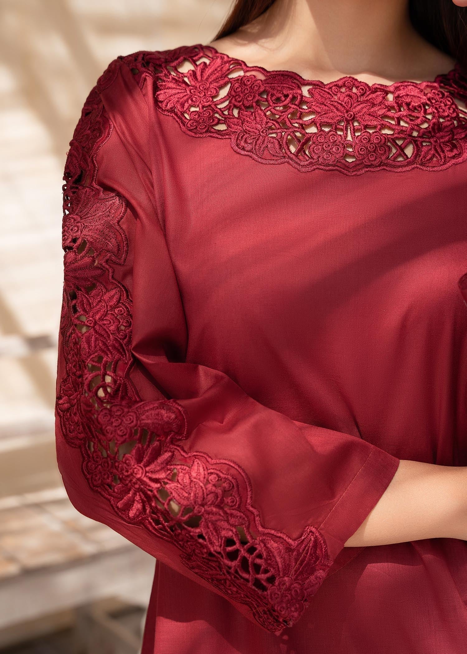 Sahibas By Mirza Ruby Maroon Women 2pcs