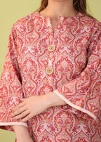 Mhw Pink Printed Women 2pcs