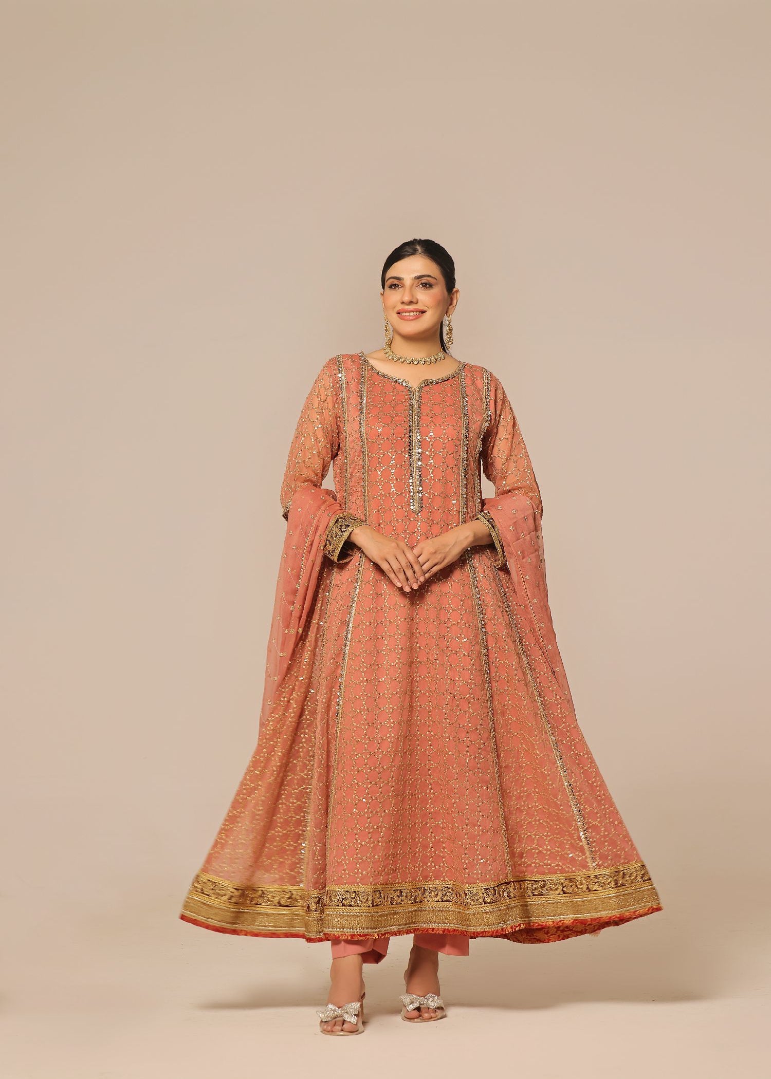 Ayesha Closet Shehzadi Coral Charm Women 3pcs