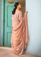 Anum Jung BEIGE CHIFFON EMB 194 Women 4pcs