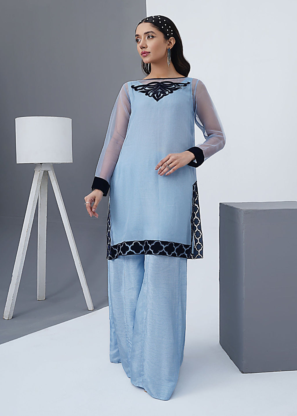 Shades By Abeeha Usman Aquamarine Women 2pcs