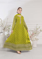 Alsiyab Bahaar Dhaani Women 3pcs