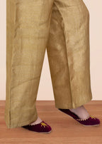 Laleen Antique Gold GHARARA Women 1pcs