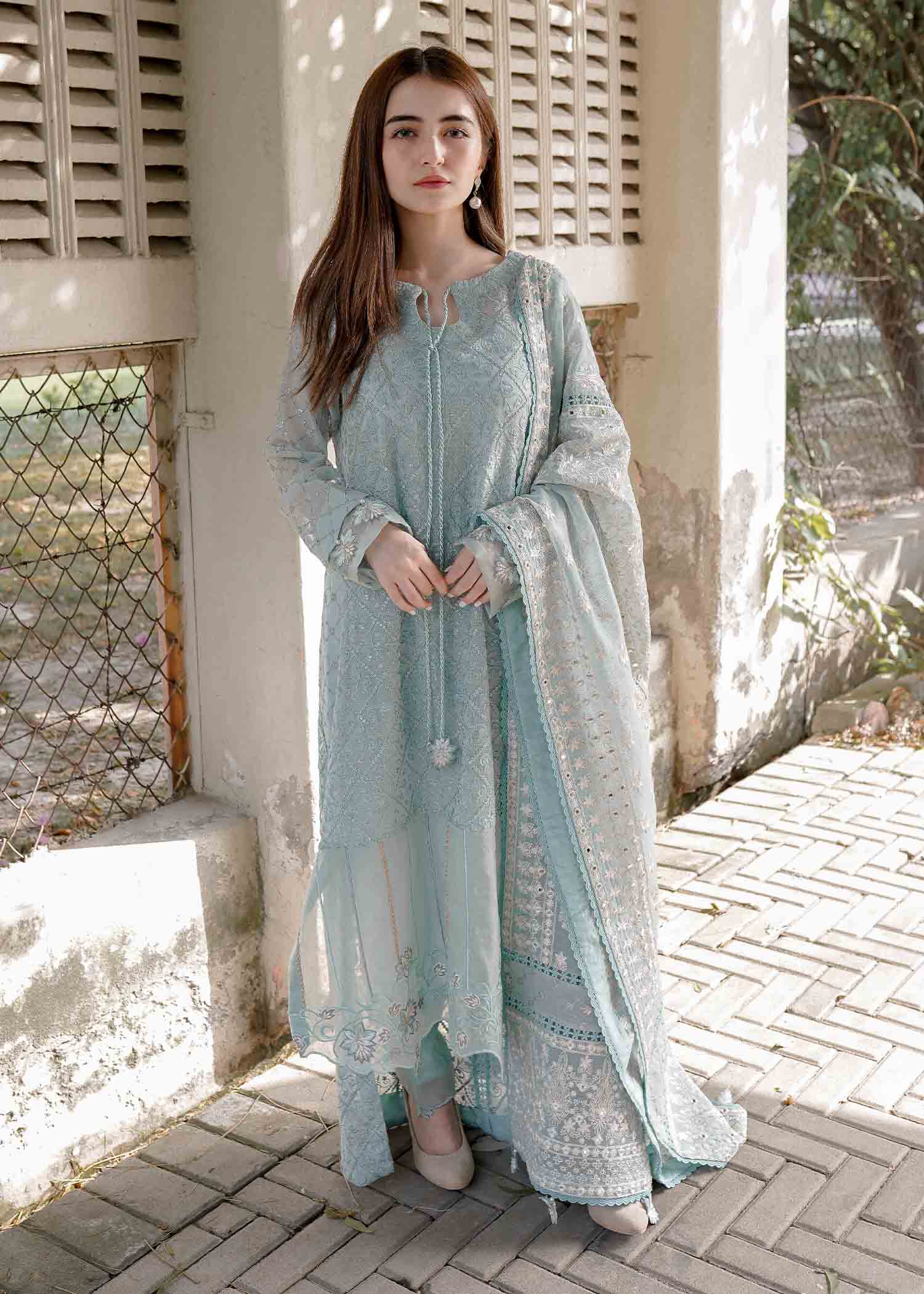 Rang-e-Haya Wilbur (Coral Blue) Women 4pcs