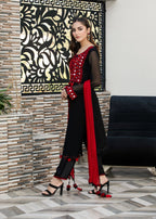 Khuda Baksh Creations Z 297 Black Women 4pcs