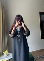 Tehzeeb Libas BLACK IRIS STITCHED Women 2pcs