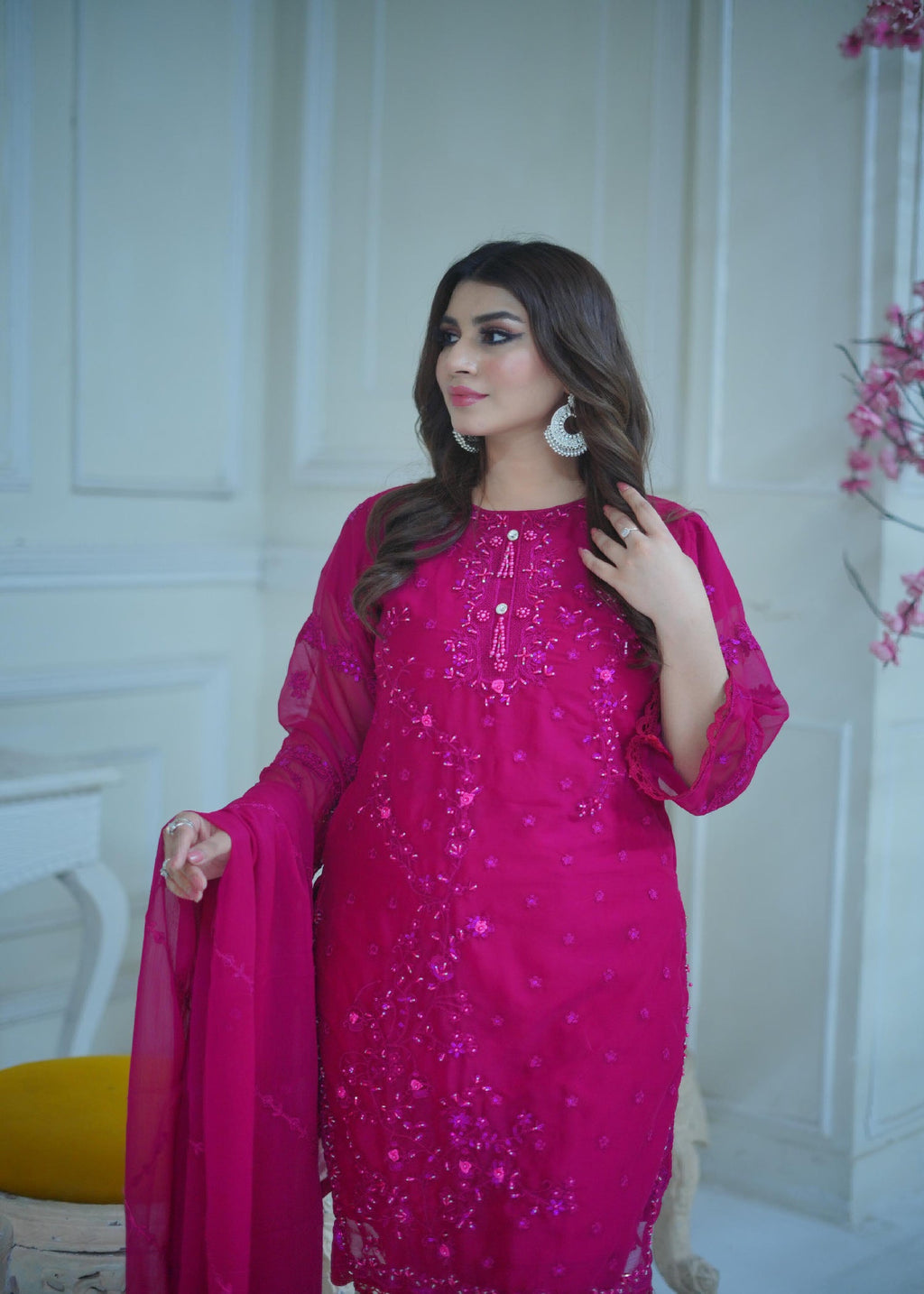 Rangoon Clothing Zariya Hotpink Women 3pcs