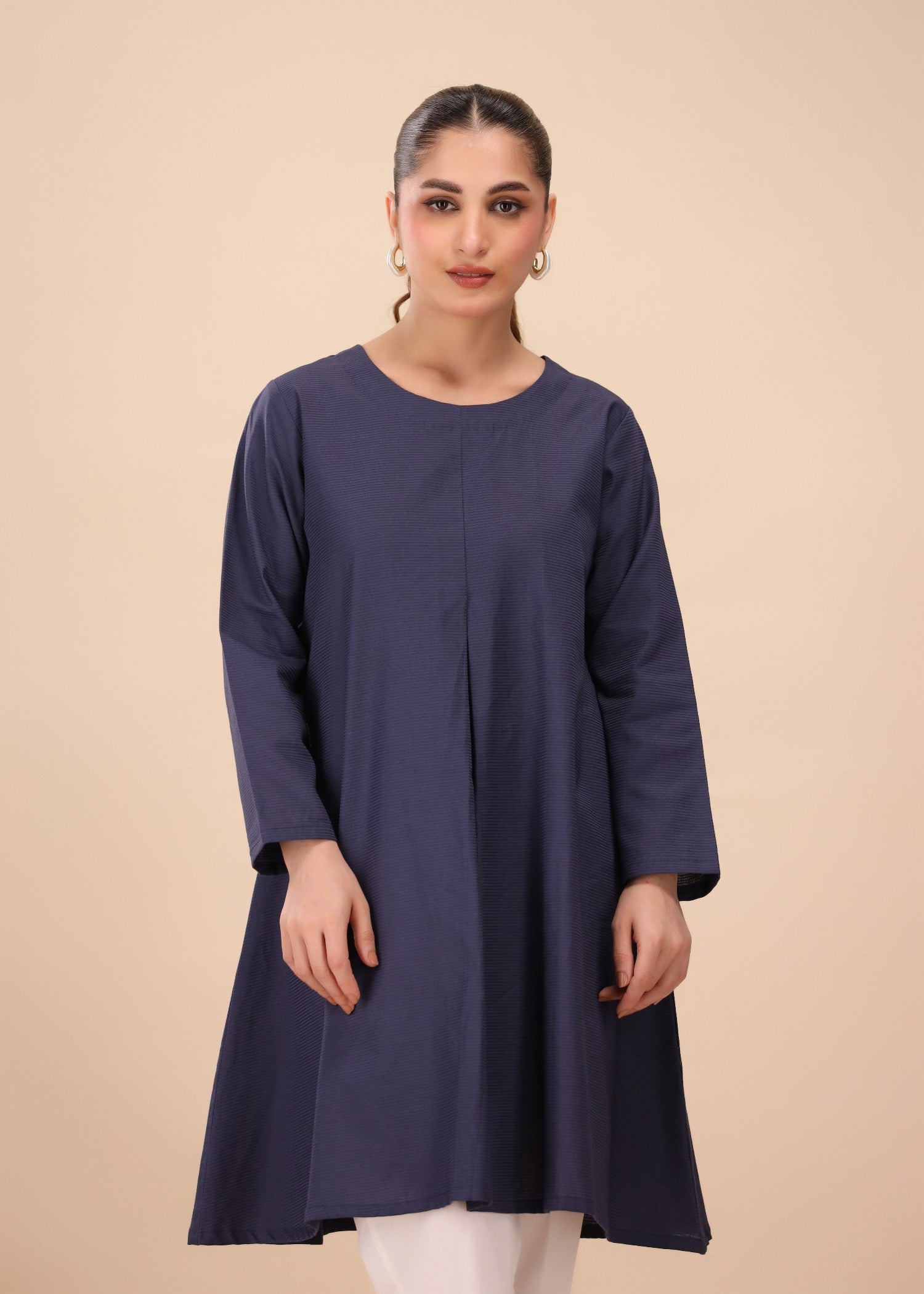 Mhw Flared Navy Tunic Women 1pcs
