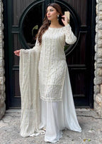Rangoon Clothing Taabir white Women 3pcs