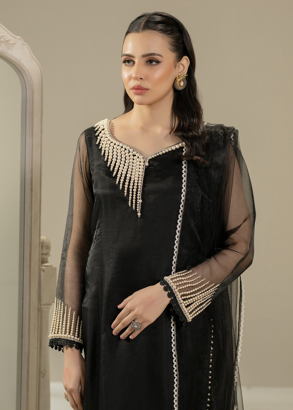 Khuda Baksh Creations Z 305 Black Women 4pcs