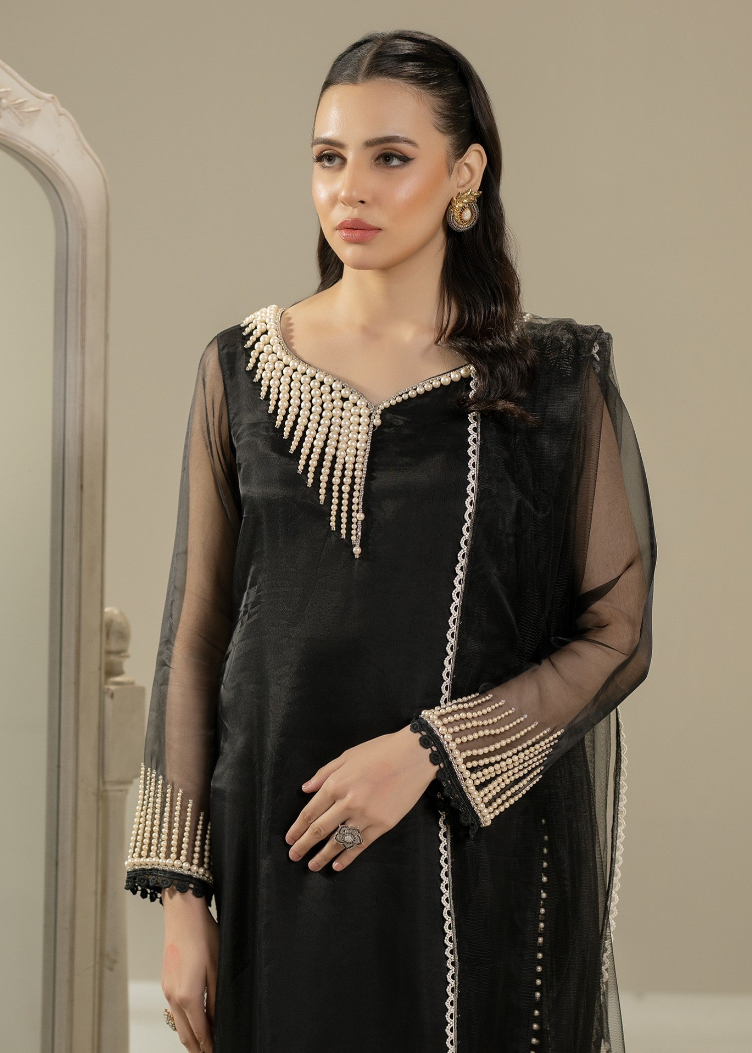 Khuda Baksh Creations Z 305 Black Women 4pcs