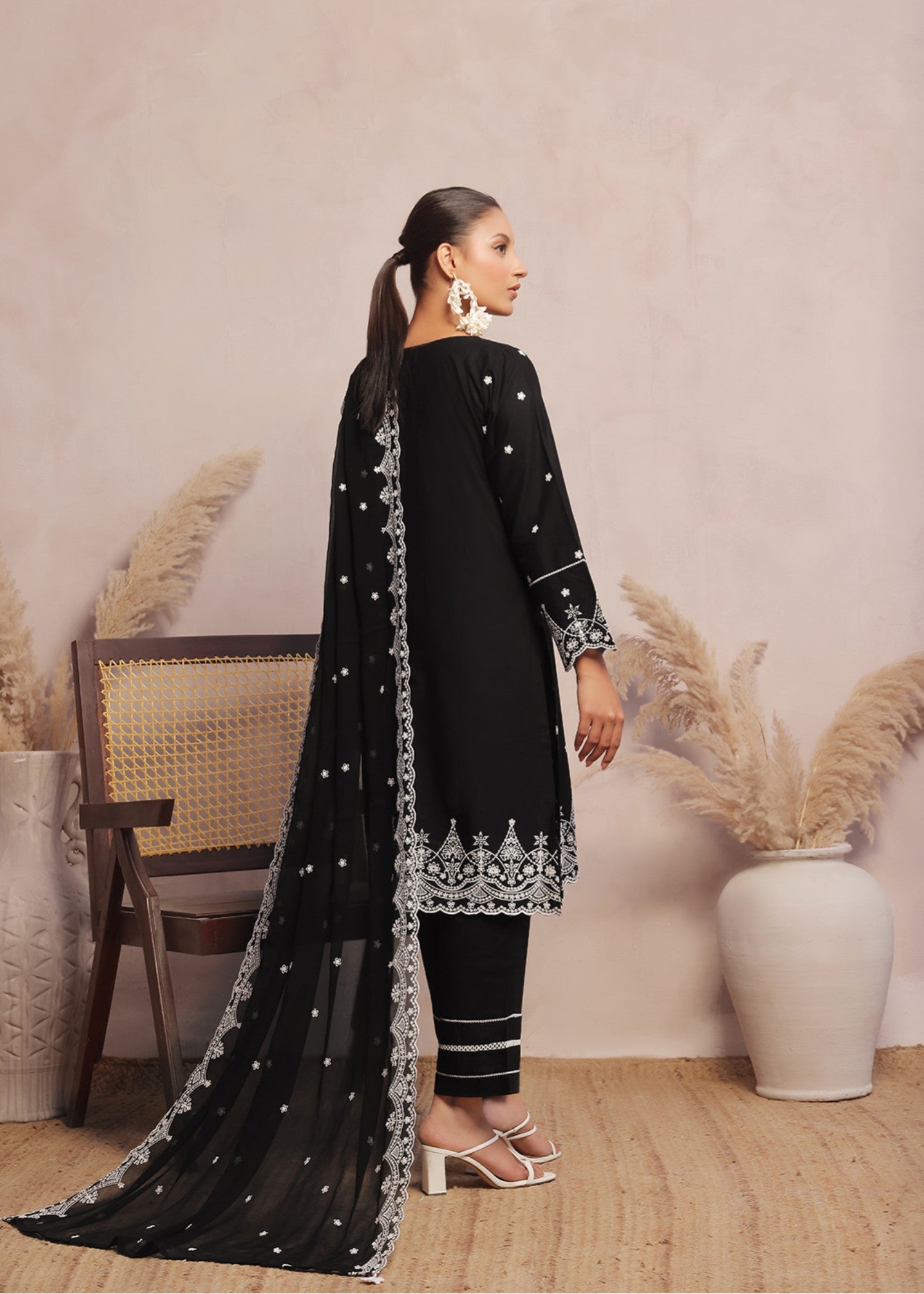 Kumash Textiles Black Women Stitched Women 3pcs