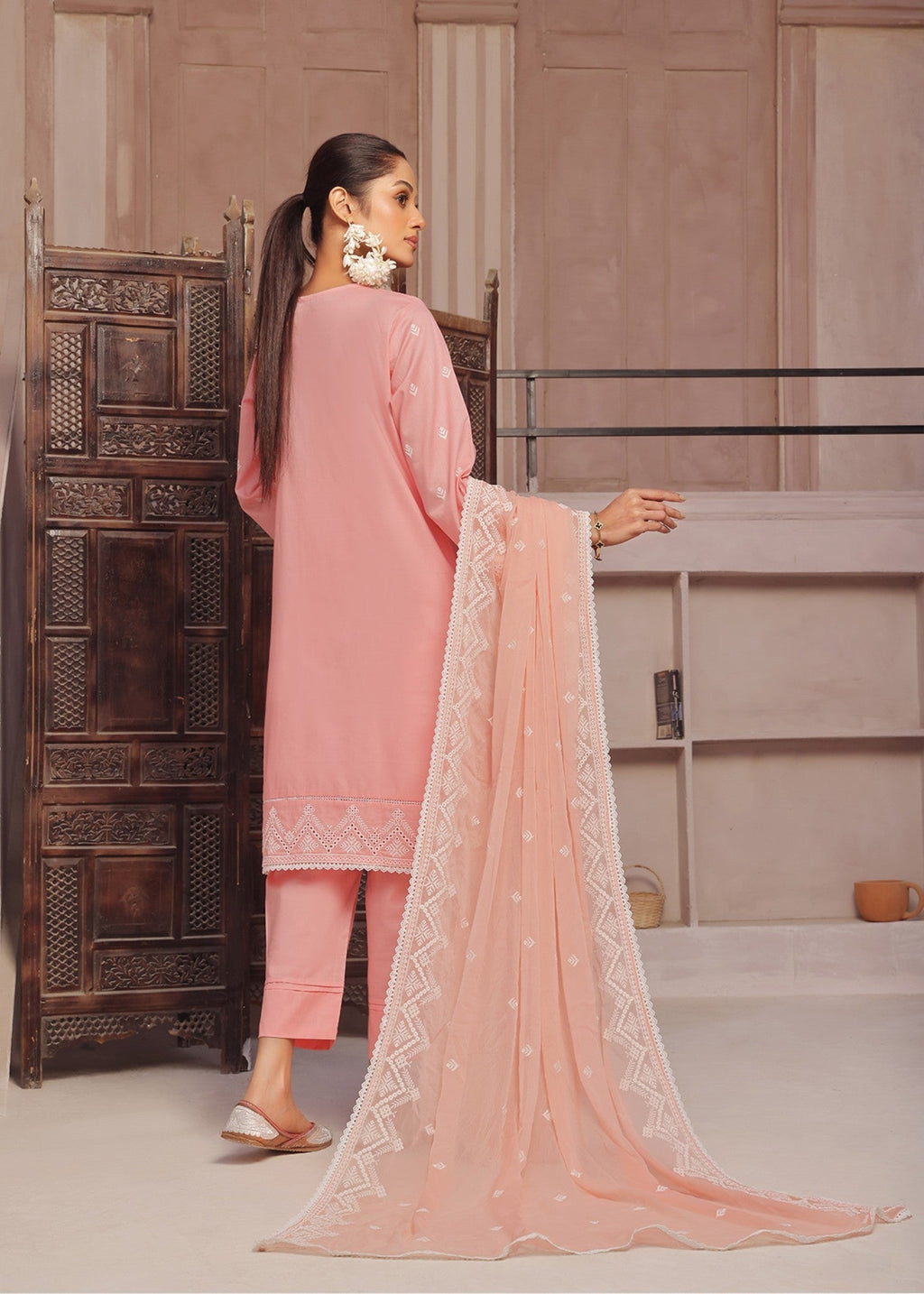 Kumash Textiles Rose Pink Women Stitched Women 3pcs