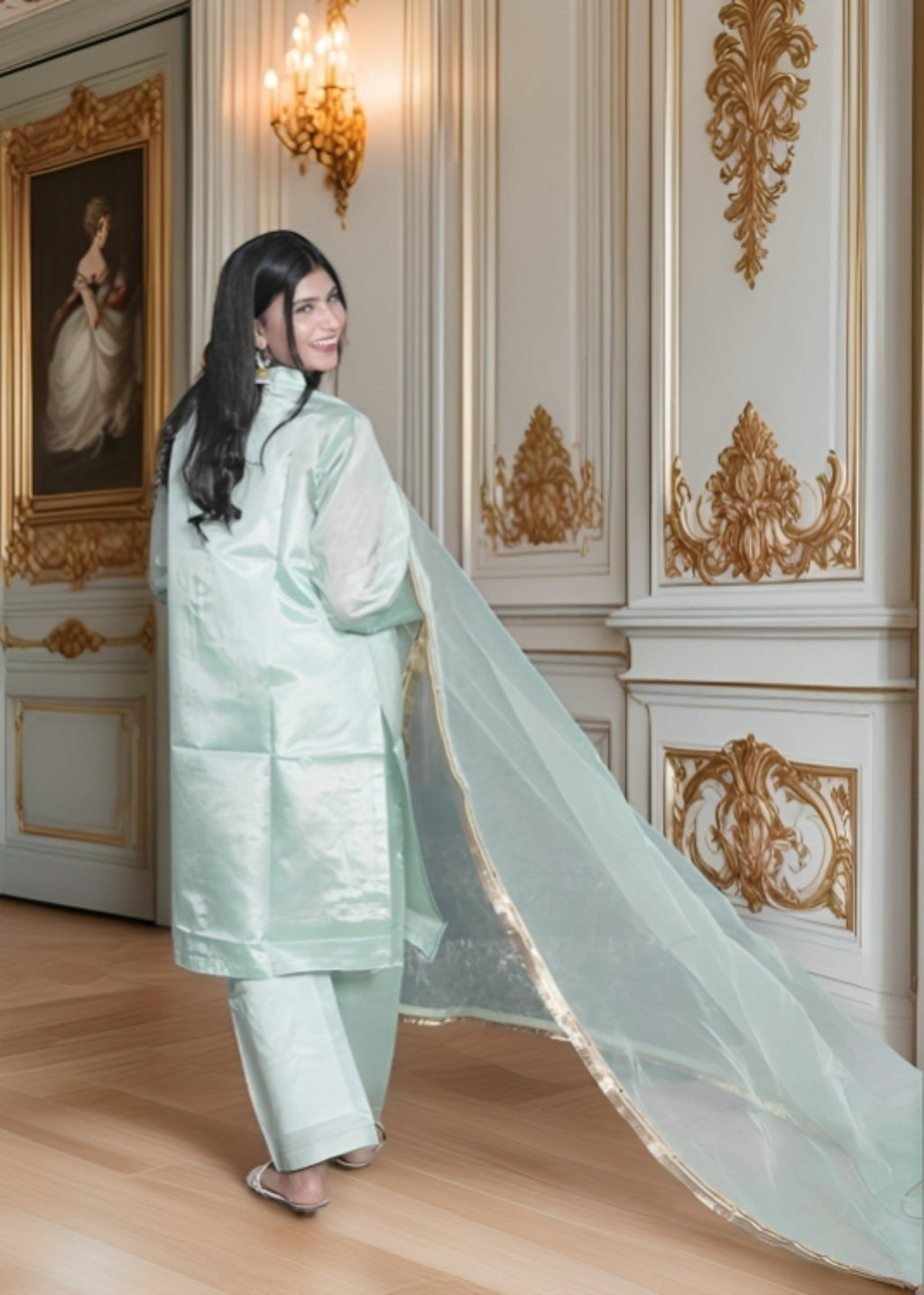 Zamnah Mint Elegance Women 3pcs