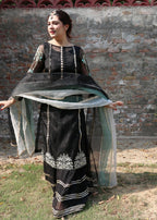 Hem Lotus Outfit Black Women 4pcs