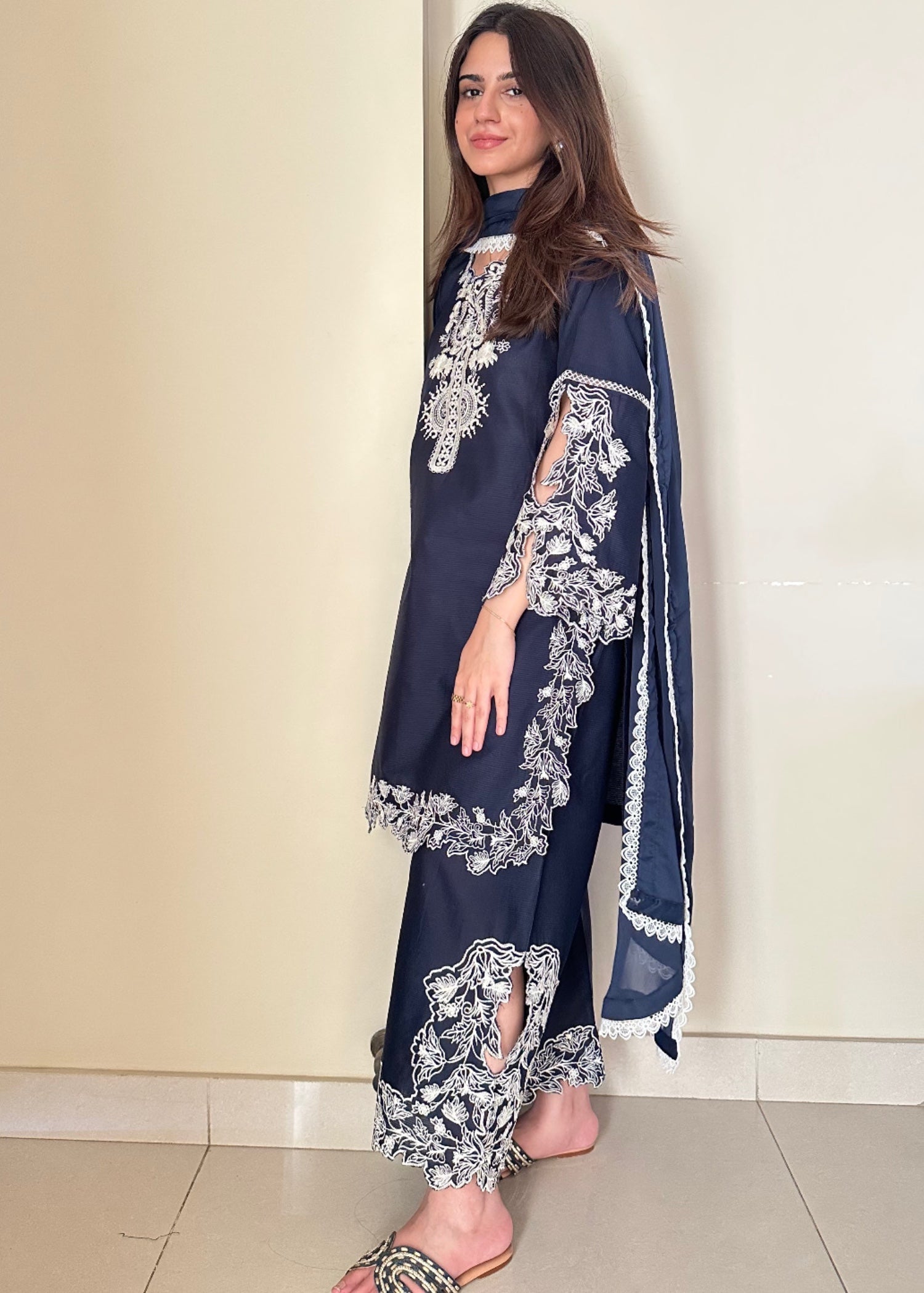 Ayesha B blue (mustafa) Women 3pcs