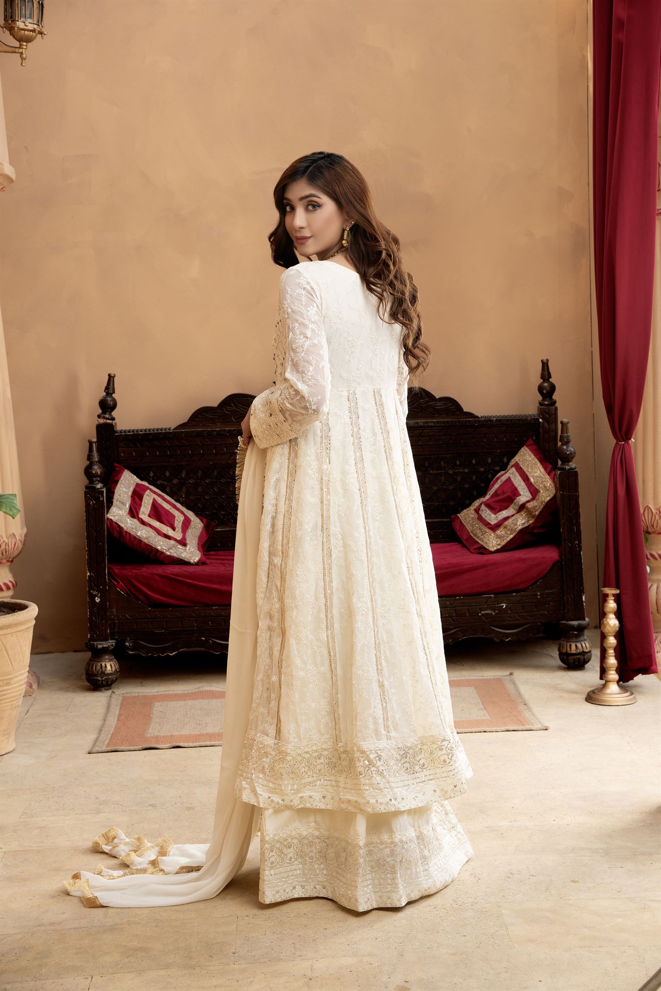 Manahils B 007 OFF WHITE Women 4pcs