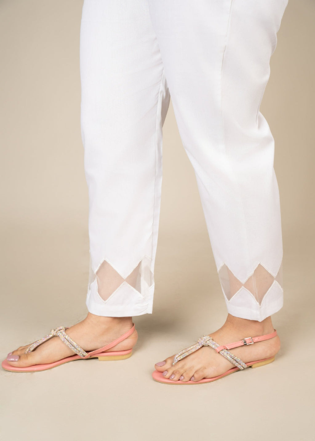 Punkh Trouser CT 58 White Women 1pcs