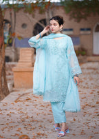 Four Season Boutique NIMRA CHIFFON ICEBLUE Women 3pcs