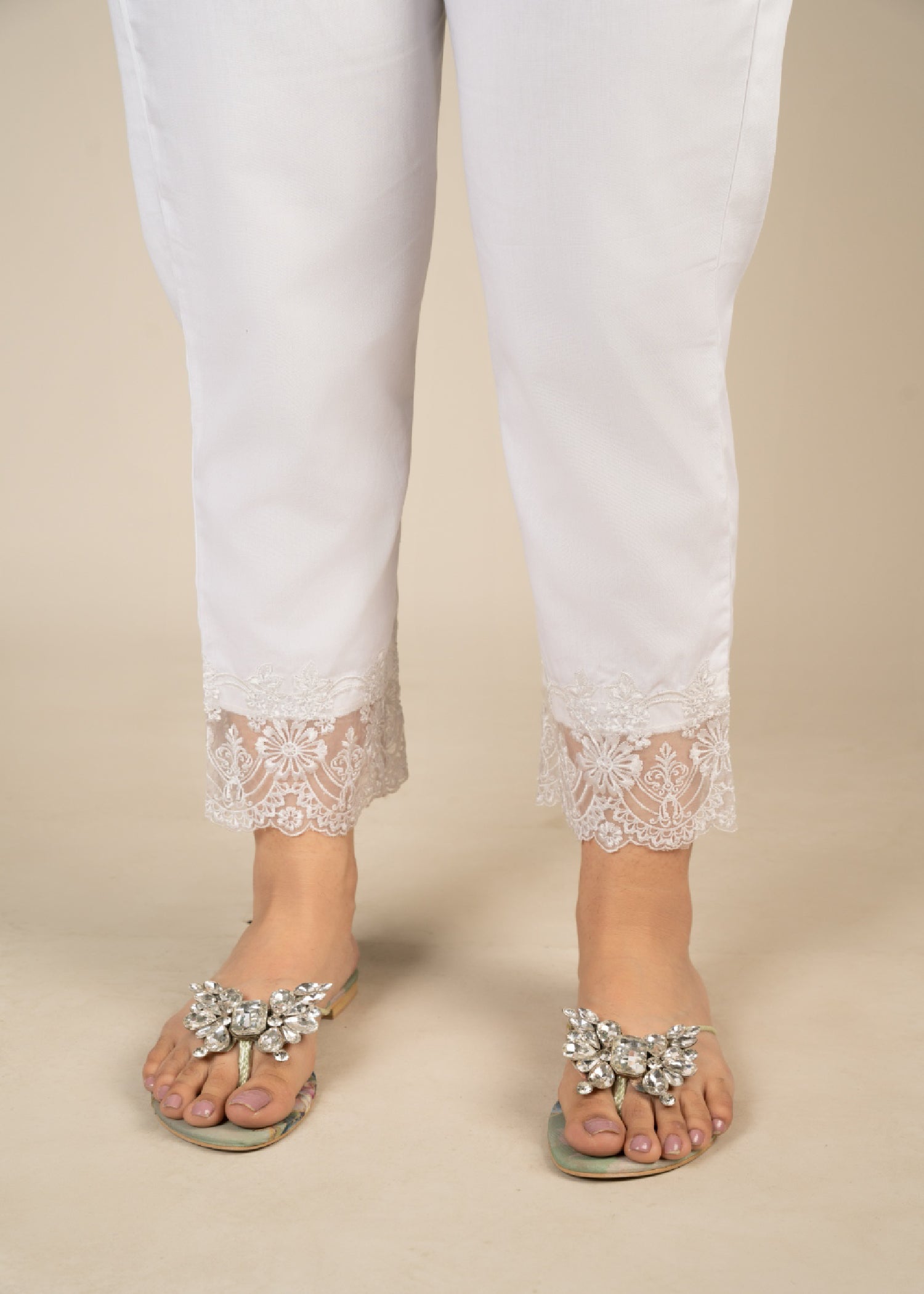 Punkh Trouser CT 57 White Women 1pcs