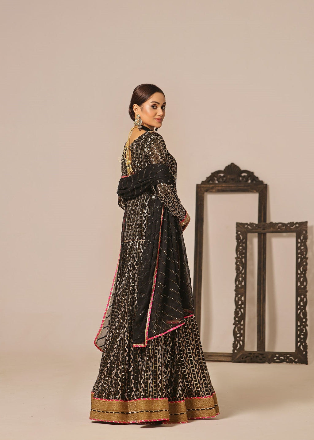 Ayesha Closet Shadmani Black Charm Women 3pcs