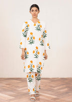 Anabya Garments MUSTURD SUNFLOWER Women 2pcs