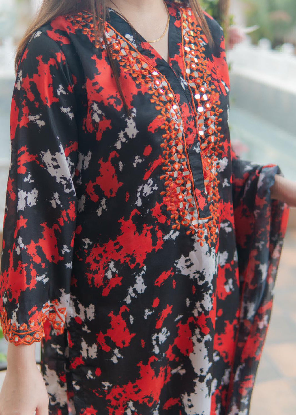 Rangoon Clothing Allysa Charcoal Citrus Women 3pcs