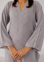 The Slay Wear Grey Pearl Set Women 2pcs
